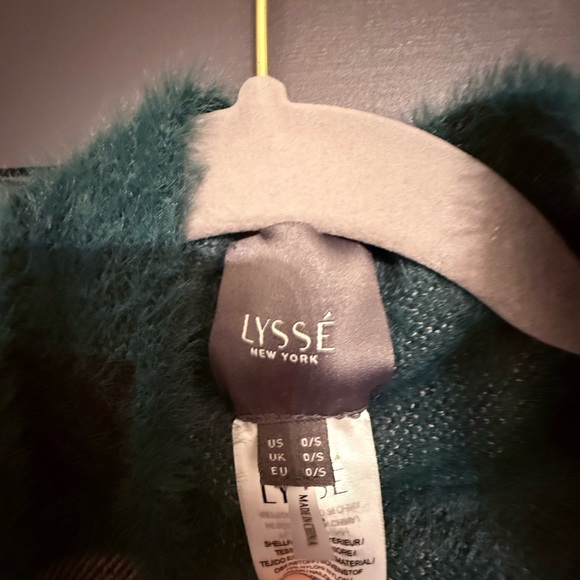 Lysse Teal Plaid Women's Shawl - Picture 4 of 5